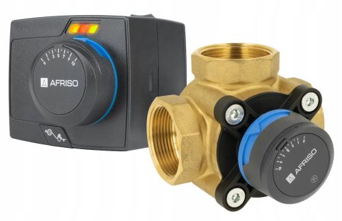 AFRISO 3-WEGE-MISCHVENTIL ARV 386 + ELEKTRISCHER STELLANTRIEB ARM 343