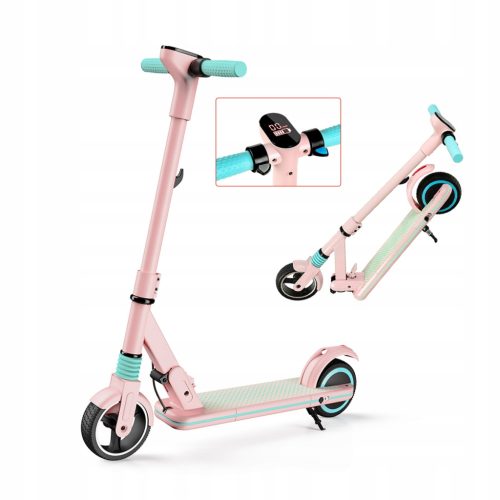  Elektroroller für Kinder, rosa, 130 W, 14 km/h
