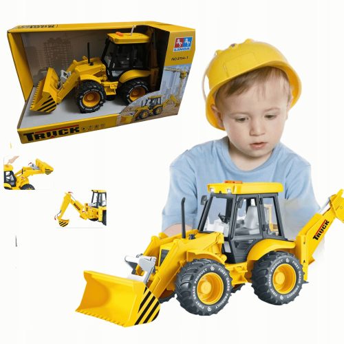  BAGGER BAUMASCHINE GESCHENK SPIELZEUG BEWEGLICHE TEILE SOUND LICHT
