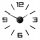 Uhr für zu Hause MCLOCK Wanduhr schwarz 60cm