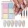  6 X PEARL NAIL POWDER MERMAID EFFECT PALETTE