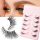  FALSCHE WIMPERN STREIFEN-SET MIT 5 PAAR HALBAKZENTAUGE 1011