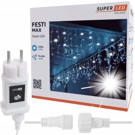  SuperLED Icicle 301 Lichtvorhang – 500 Lichter