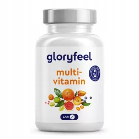   Multivitamin-Tabletten von Gloryfeel - 450 Stück für 15 Monate, 100% vegetarisch