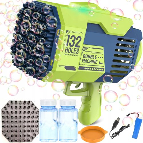 Seifenblasenpistole 132 Löcher + Flüssigkeitsset