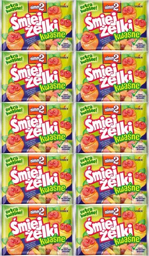 Nimm2 Lachgummis Saure Fruchtgummis 100g - 10er Pack