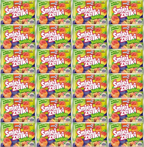 nimm2 Lachgummi Sauer, Fruchtgummis angereichert mit Vitaminen, 100g, 24 Packungen