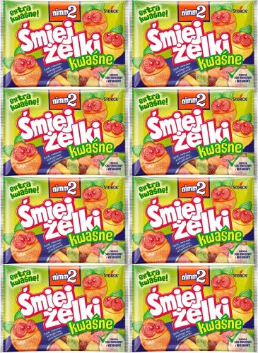 Nimm2 Lachgummi Saure Früchte - Vitaminreiche Fruchtgummis 100g, 8 Stück