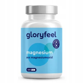   Gloryfeel Hochdosierte Magnesiumoxid-Kapseln - 400 Stück für 6 Monate