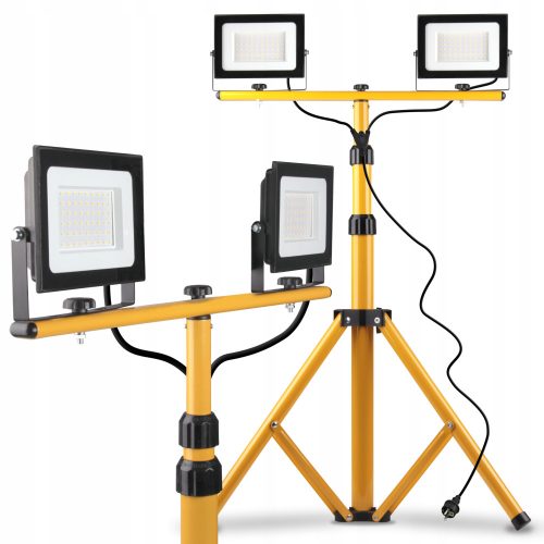 Halogene für den Außenbereich und den Garten Halogen auf einem MasterLed-Stativ 8000 lm 100 W warmweiß