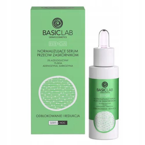 BasicLab Normalisierendes Serum gegen Mitesser mit 5% Azeloglycin und 1% BHA