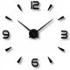 Uhr für zu Hause Flauschige schwarze Wanduhr, 130 cm