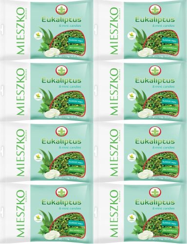 Eukalyptus-Minzbonbons von Mieszko | 1kg Packung x8