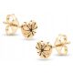  GOLD-HERZ-OHRRINGE, DIAMANT-HERZEN 333