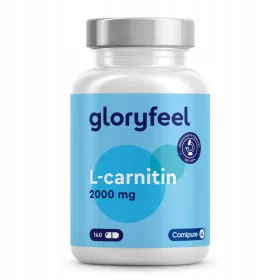   Gloryfeel Hochdosierte L-Karnitin Kapseln - Vegan, 140 Stück für Energiesteigerung