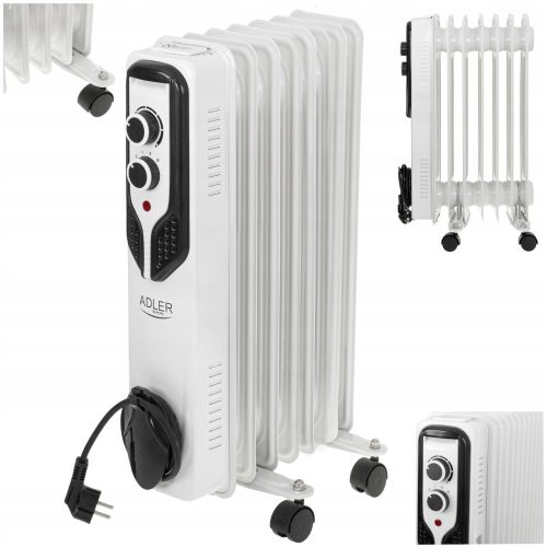 Adler 1500 W weißer Ölradiator