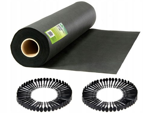 Agrartextil - Agrotextil-Mulchmittel (Anti-Unkraut) Plonos schwarz 100 x 5000 cm 150 g/m²