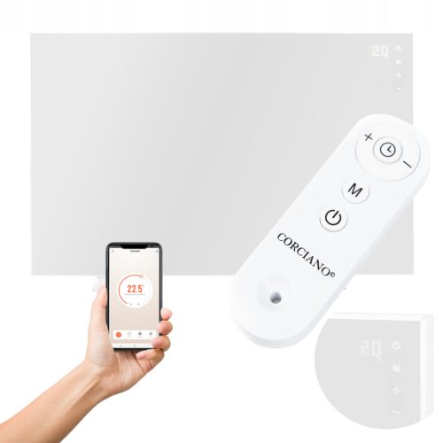  INFRAROT-Heizung 960 W INFRAROT STRAHLENDES WEIßES WiFi-Panel FERNBEDIENUNG