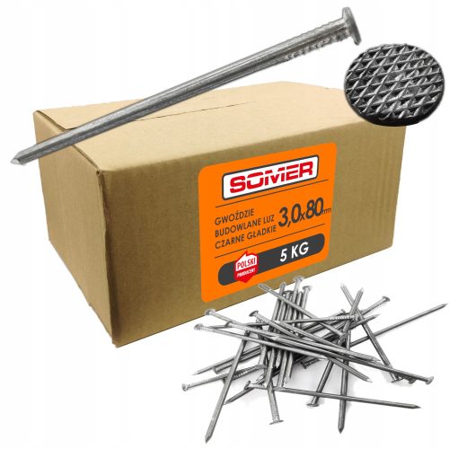 SOMER Konstruktionsnägel 80 mm 1150 Stk. 5 kg