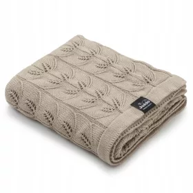  STRICKDECKE AUS BAMBUS 80x100 cm