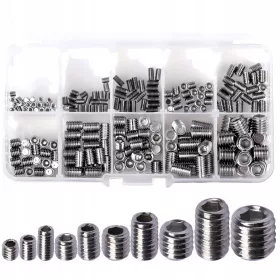 Satz Inbusschrauben und Druckschrauben, 200-teilig