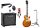  E-GITARRE + VERSTÄRKER 10W TUNER-SET