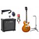  E-GITARRE + VERSTÄRKER 10W TUNER-SET