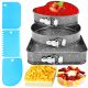 Backbleche und -formen KUCHENFLIESEN-BACKFORM KUCHENBLECH HERZ, 3-teiliges Set aus Stahl