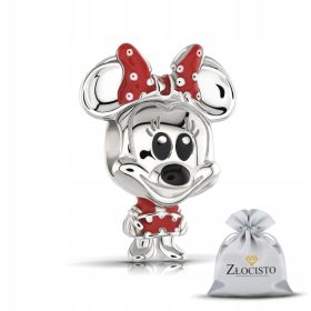  SILBERNE CHARMS MICKEY MOUSE PERLE MIT BAND 925