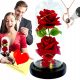 ECHTE EWIGE ROSE IN EINER BOX HOLO-HALSKETTE, VALENTINSTAGGESCHENK