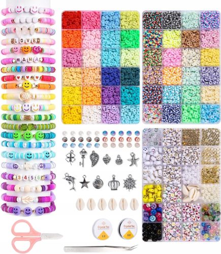  ARMBANDHERSTELLUNGSSATZ PERLEN ZUR HERSTELLUNG VON ARMBÄNDERN 10574-tlg