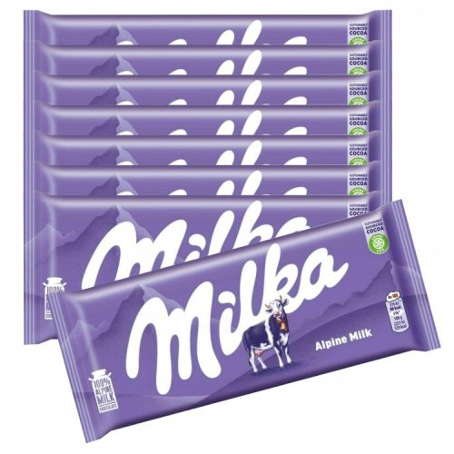 Milka Schokoladen-Set - 8 Stück à 100g mit Botschaften für Nachbarn