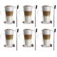 Gläser und Tassen Vialli Design Kaffee- und Teegläser 320 ml 6-tlg.