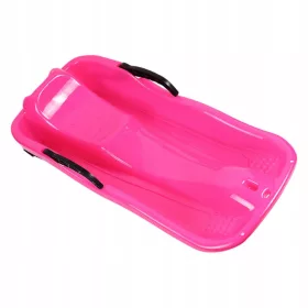    Tragbarer Winter-Schneeschlitten, Kinderschlitten, cooles Spielzeug in Rosa