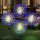 Hängende Gartenleuchten 4x Solar-Feuerwerkslichter, LED-Gartenlampen