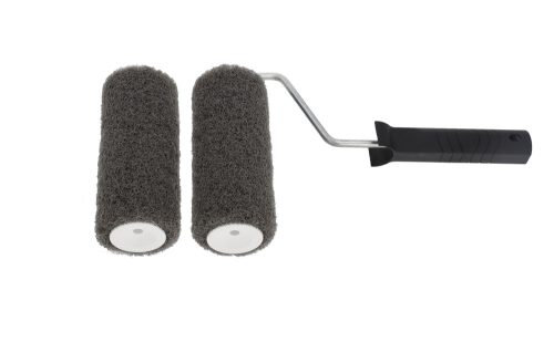 Set bestehend aus 2x 18cm ZEBRA Gipsroller + Halter/Griff für 18cm Roller