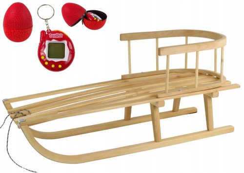  Traditioneller Holzschlitten LEANToys 17132