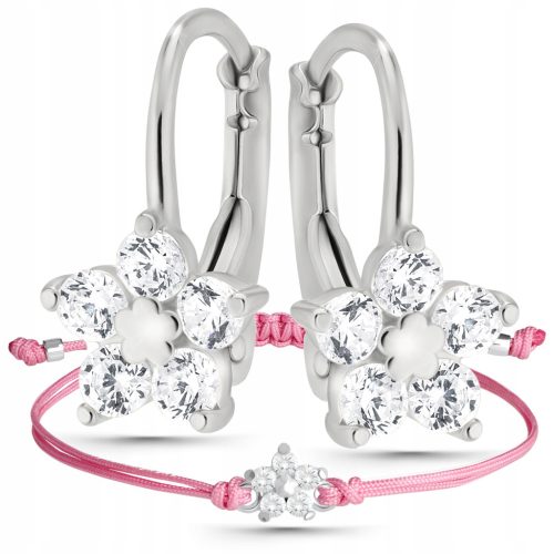  Ein Set Silberschmuck für Mädchen, englische Schließe 925