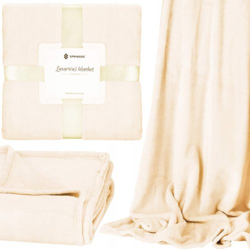 WEICHE DECKEN-STECKERHÜLSE FÜR EIN Springos Polyesterdecke 220 cm x 200 cm creme