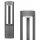  Rechteckiger Lichtmast LVT GX53 50 cm schwarz