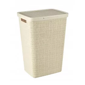  Curver 58l freistehender Wäschekorb, creme