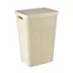  Curver 58l freistehender Wäschekorb, creme