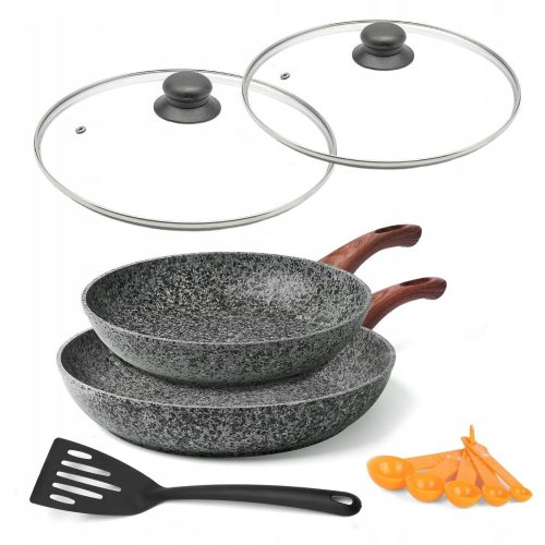 Bratpfannensets (Pfannensets) Konighoffer 24/28 Bratpfannenset mit Deckel und Messbechern, 10-teilig