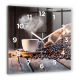 Uhr für zu Hause Wallfluent-Wanduhr, Brauntöne, 60 cm