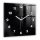 Uhr für zu Hause Wallfluent Wanduhr schwarz 60cm