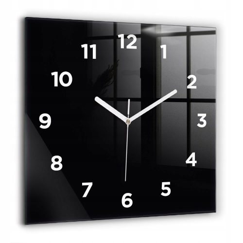 Uhr für zu Hause Wallfluent Wanduhr schwarz 60cm