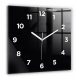 Uhr für zu Hause Wallfluent Wanduhr schwarz 60cm