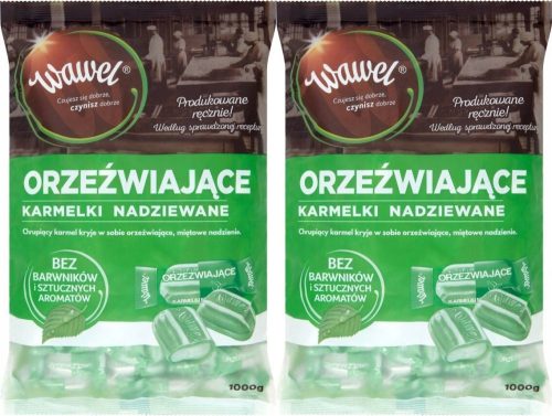 Wawel Karamellbonbons mit Minzfüllung, erfrischend, 2x1kg
