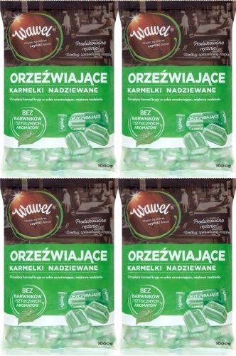 Wawel Erfrischende Minze-Karamellbonbons 1kg x4