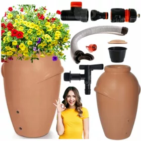  Regenwassertank 360 l 120 x 80 cm braun